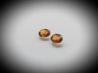 Hessonite garnet pair 1.68 ct 6.5х5 mm