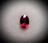 Red sapphire 0.61 ct 6х4 mm