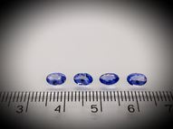 Oval tanzanite set 1.41 ct 6x4 mm