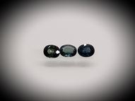 Unheated blue sapphire oval set 1.34 ct 5x4 mm