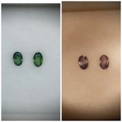 Alexandrite pair 0.10 ct 3 x 2 mm