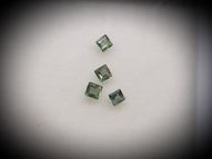 Alexandrite set 0.34 ct 2.4 and 2.2 mm