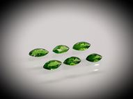 Tsavorite set 0.76 ct 5x2.5 mm