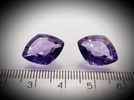 Amethyst pair 25.12 ct 16x12 mm