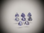 8 tanzanites 4mm 1.85 ct