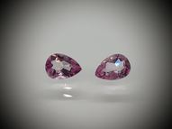 Pink topaz pair 1.95 ct 7х5 mm