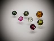 Fancy tourmaline set 2.05 ct 3.5-4.8 mm