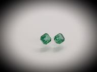 Two emeralds 0.86 ct 4.5 х 4 mm