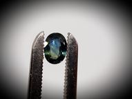 Unheated two-colour blue sapphire 0.63 ct 5.7 х 4.2 mm