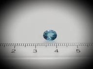 Blue zircon 1.60 ct 6.9x5.8 mm