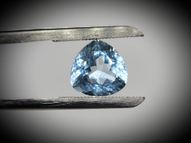 Blue topaz trilliant 5.14 ct 10.5 mm