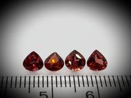 Garnet set 1.91 ct 4.7-5 mm 4 pcs.