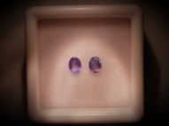 Alexandrite pair 0.41 ct 4.1x3.1 mm