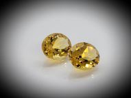 Citrine pair 6.76 ct 11x9 mm 