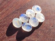 Rainbow moonstone set 7 pcs. 26.57 ct 11x9 mm