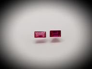 Unheated ruby pair 0.24 ct 3.6x2.1 mm