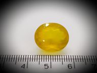 Fire honey opal 8.22 ct 16 х 13.5 mm