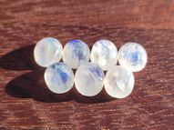 Rainbow moonstone set 7 pcs. 26.57 ct 11x9 mm