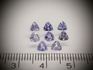 8 tanzanites 4mm 1.85 ct