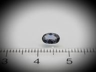 Unheated silver sapphire 0.46 ct 6х4 mm