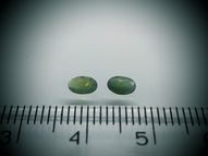 Alexandrite pair 0.42 ct 5 x 3 mm