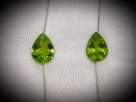 Peridot pair 4.87 ct 11x8 mm