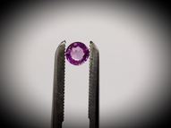 Unheated round pink sapphire 0.56 ct 5 mm