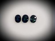 Unheated blue sapphire oval set 1.25 ct 5x4 mm