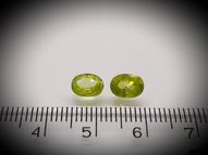 Sphene titanite pair 2.17 ct 7x5 mm