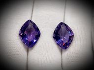 Amethyst pair 25.12 ct 16x12 mm