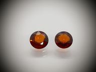 Pair of spessartine garnet 1.88 ct 5.8 mm