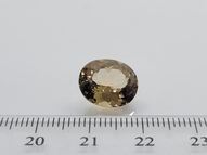 Brūni-dzeltens topāzs 6.01 ct 12х10 mm