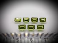 Peridot octagon set 7 pcs 4.06 ct 6x4 mm