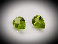 Peridot pair 4.87 ct 11x8 mm