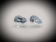 Aquamarine pair 2.10 ct 9x6 mm