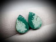 Turquoise pair 6.89 ct 13.5x9.5 mm