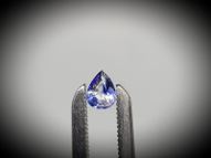 Blue & white sapphire pear 0.52 ct 5.5х4.2 mm