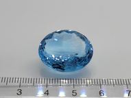 Swiss blue topaz 36.68 ct 22x19 mm