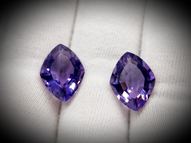 Amethyst pair 25.12 ct 16x12 mm