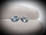 Aquamarine pair 2.65 ct 9x7 mm