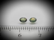 Alexandrite pair 0.41 ct 4.1x3.1 mm