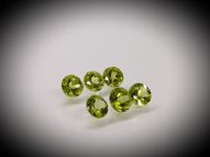 Peridot set 6 pcs 2.44 ct 4.6 mm