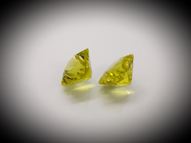 Pair of lemon quartz 8.80 ct 12.4х11 mm