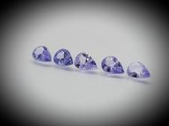 Tanzanite set 2.87 ct 5 pcs. 7x5 mm