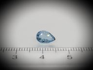 Blue zircon 0.91 ct 8x5.7 mm