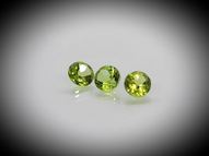 Peridots 3 pcs. 1.80 ct 5 mm