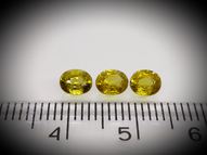 Garnet grossular set 1.54 ct 5х4.2 mm