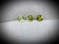 Granat grossular set 1.20 ct 4 mm