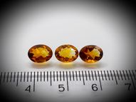 Citrine 3 pcs. 3.07 ct 8 х 6 mm