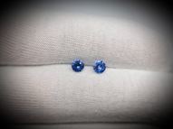 Sapphire pair 0.92 ct 4.5 mm